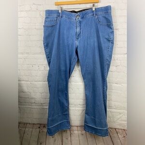 Riders by Lee Bootcut Jeans Womens Plus Size 24WM High Waisted Wide Elastic Band
